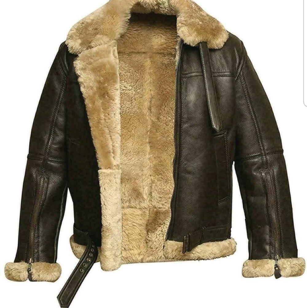 Genuine Leather Jacket with fur